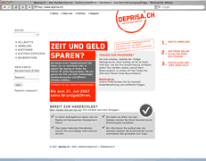 Screenshot deprisa-Website